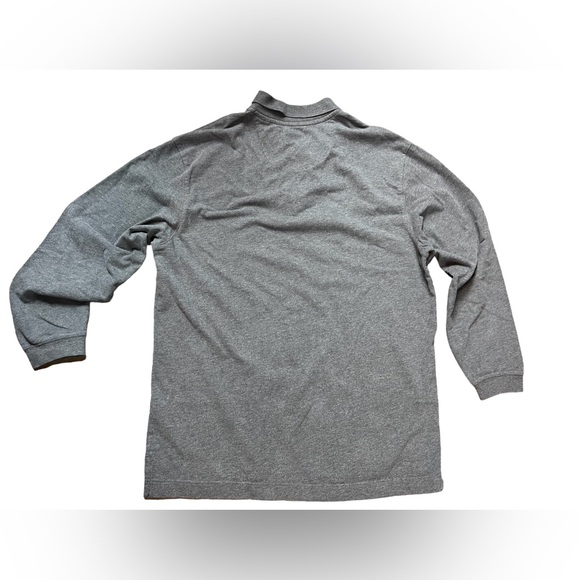 Men’s Gray Axis LA 3-button long sleeve Polo shirt, size M/M - Picture 2 of 9